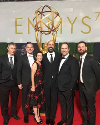 April Nocifora with Star Trek Editors in the 2018 Emmy Awards